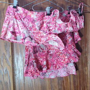 La Perla Bikini Pink Floral Lounge Set Size 4